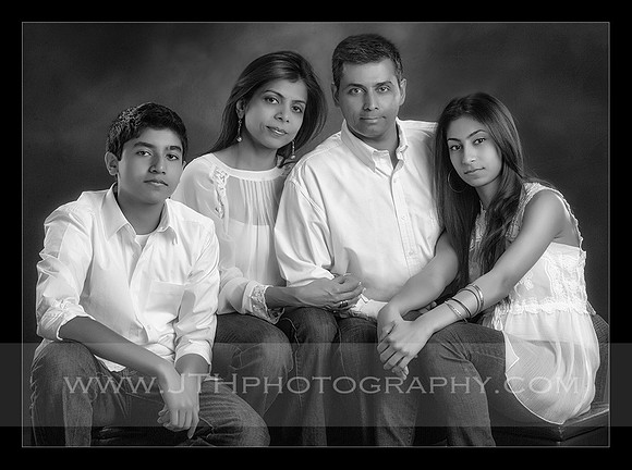 The Shah Family in the studio